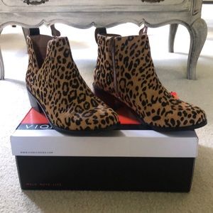 Beautiful calf hair booties.  Genuine leather. Excellent condition.